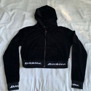 Dickies Velour Cropped Zip Jacket